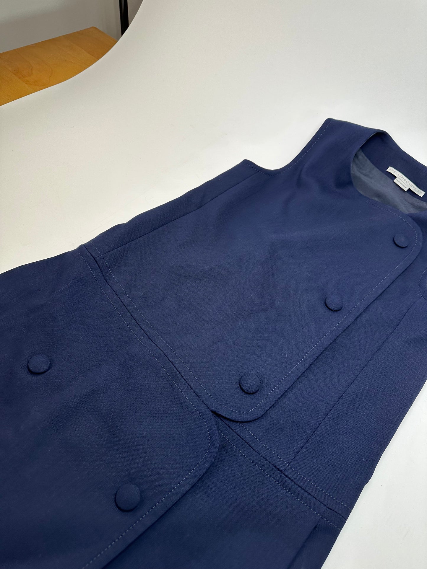 Vintage Stella McCartney Sleeveless Shift Dress Navy