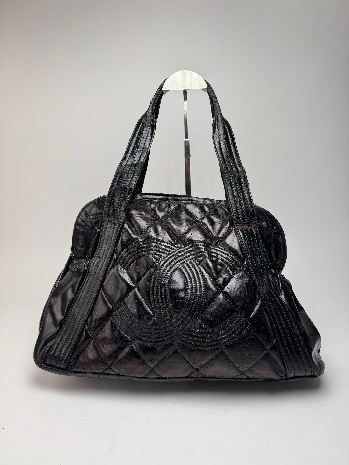 Vintage Chanel Patent Leather bag black