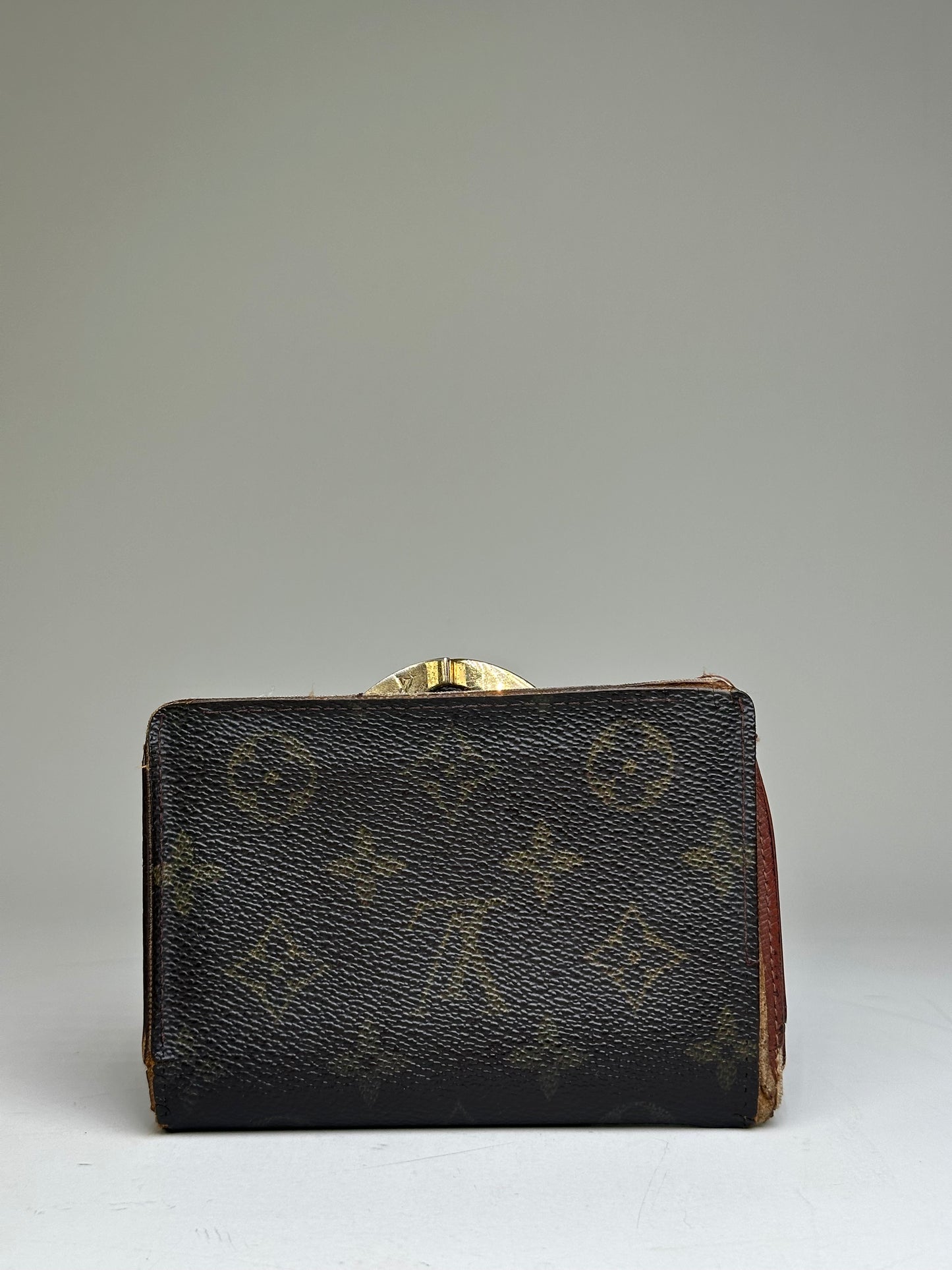 Vintage Louis Vuitton Epi Leather Monogram Canvas Wallet Black Brown