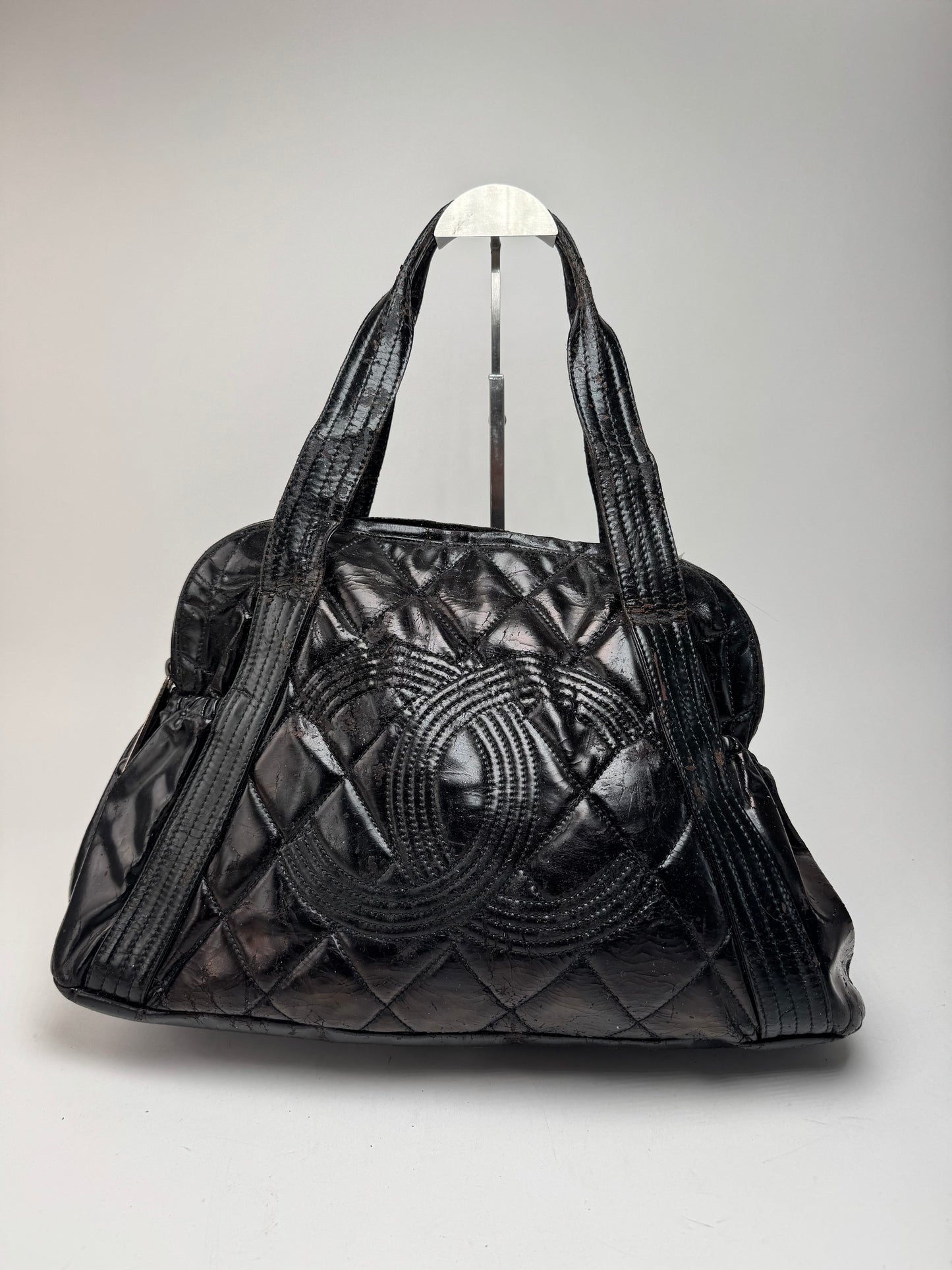 Vintage Chanel Patent Leather bag black