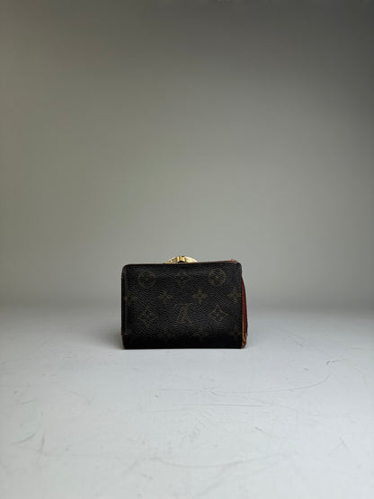 Vintage Louis Vuitton Epi Leather Monogram Canvas Wallet Black Brown