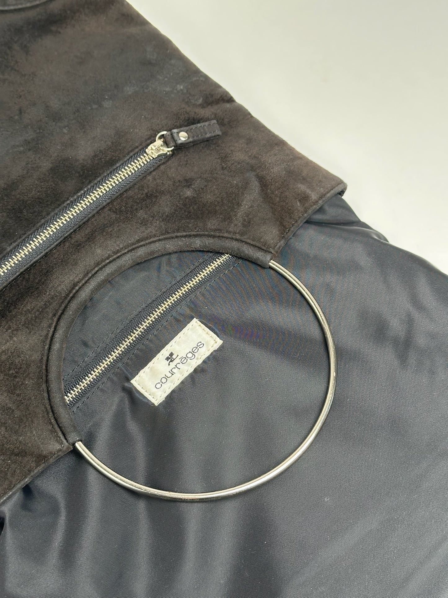 Vintage Courreges Suede Bag brown