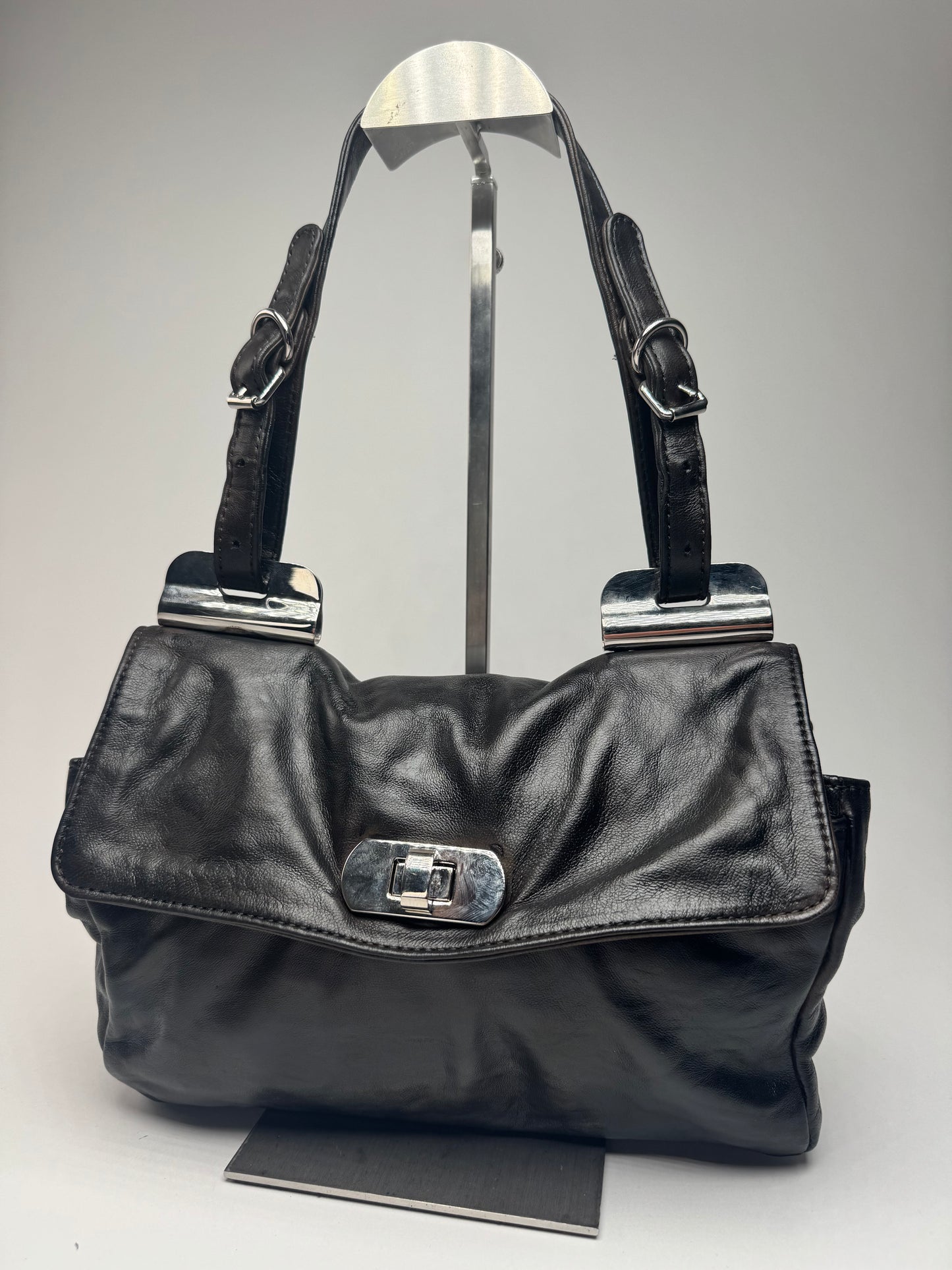 Vintage Marni Leather Bag black brown