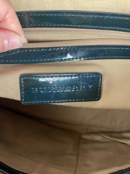 Vintage Burberry Nova Check Leather Handbag