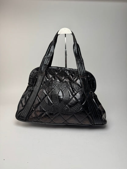 Vintage Chanel Patent Leather bag black