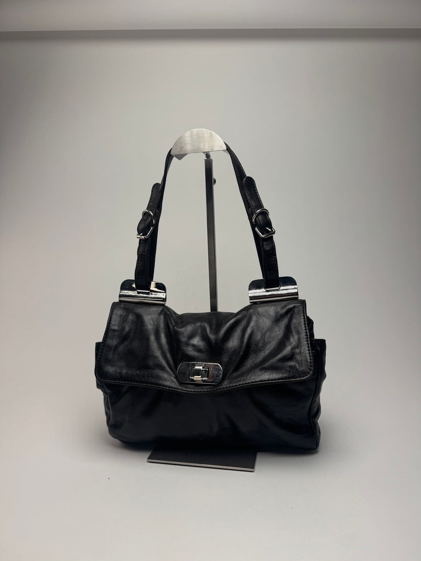 Vintage Marni Leather Bag black brown