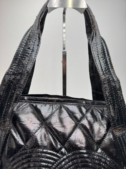Vintage Chanel Patent Leather bag black