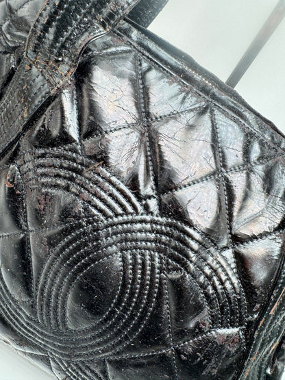 Vintage Chanel Patent Leather bag black