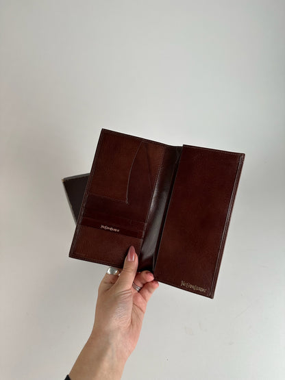 Vintage Yves Saint Laurent leather Card Holder / id Holder
