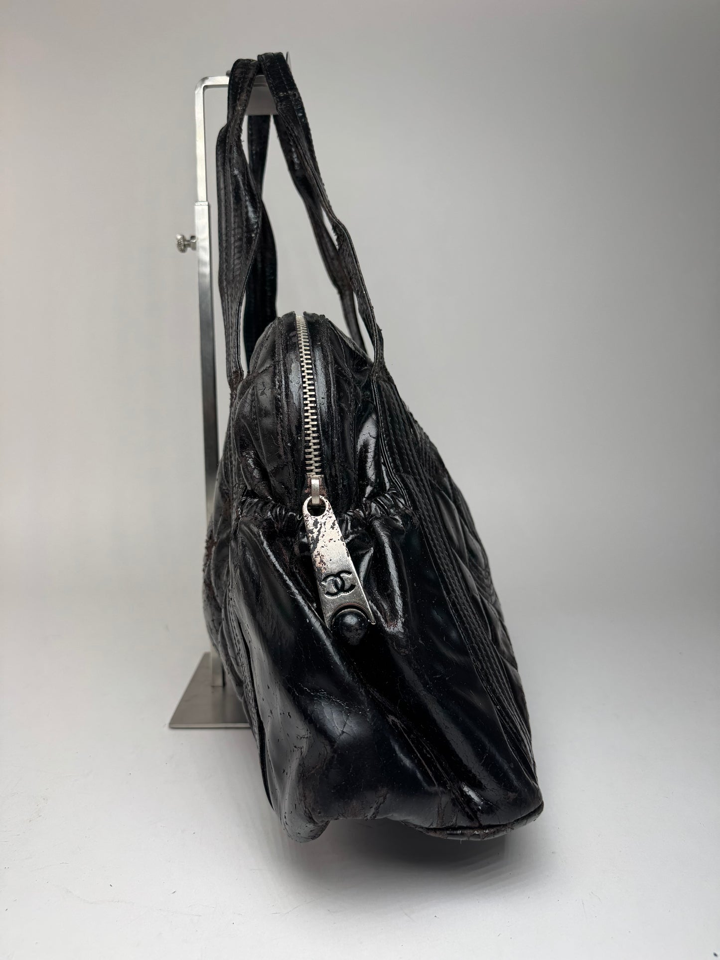 Vintage Chanel Patent Leather bag black