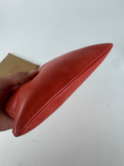 Vintage loewe Madrid Leather cosmetic Pouch red