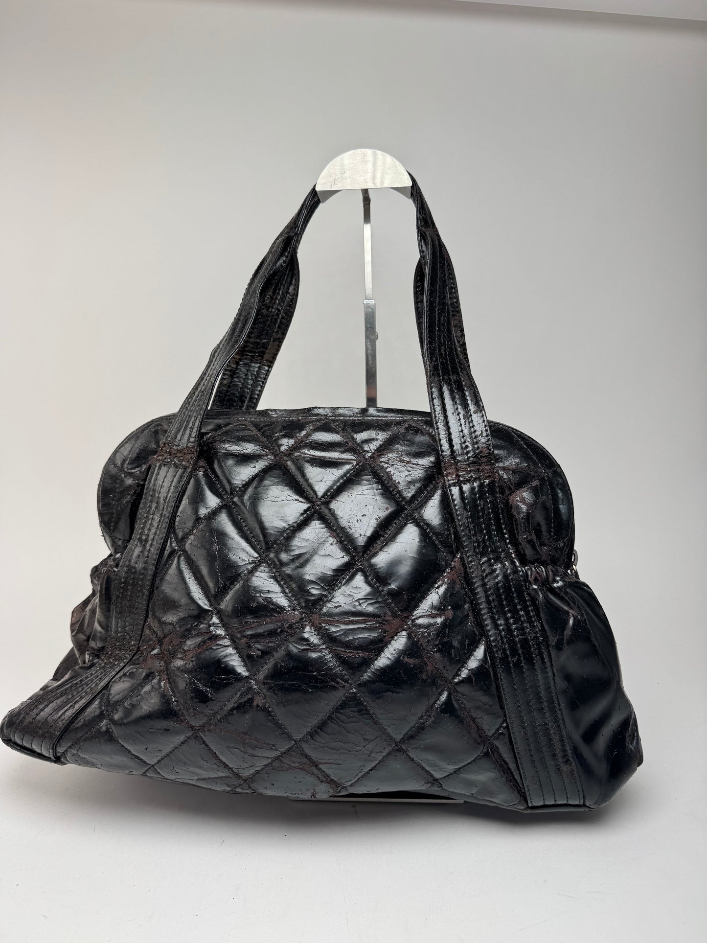 Vintage Chanel Patent Leather bag black