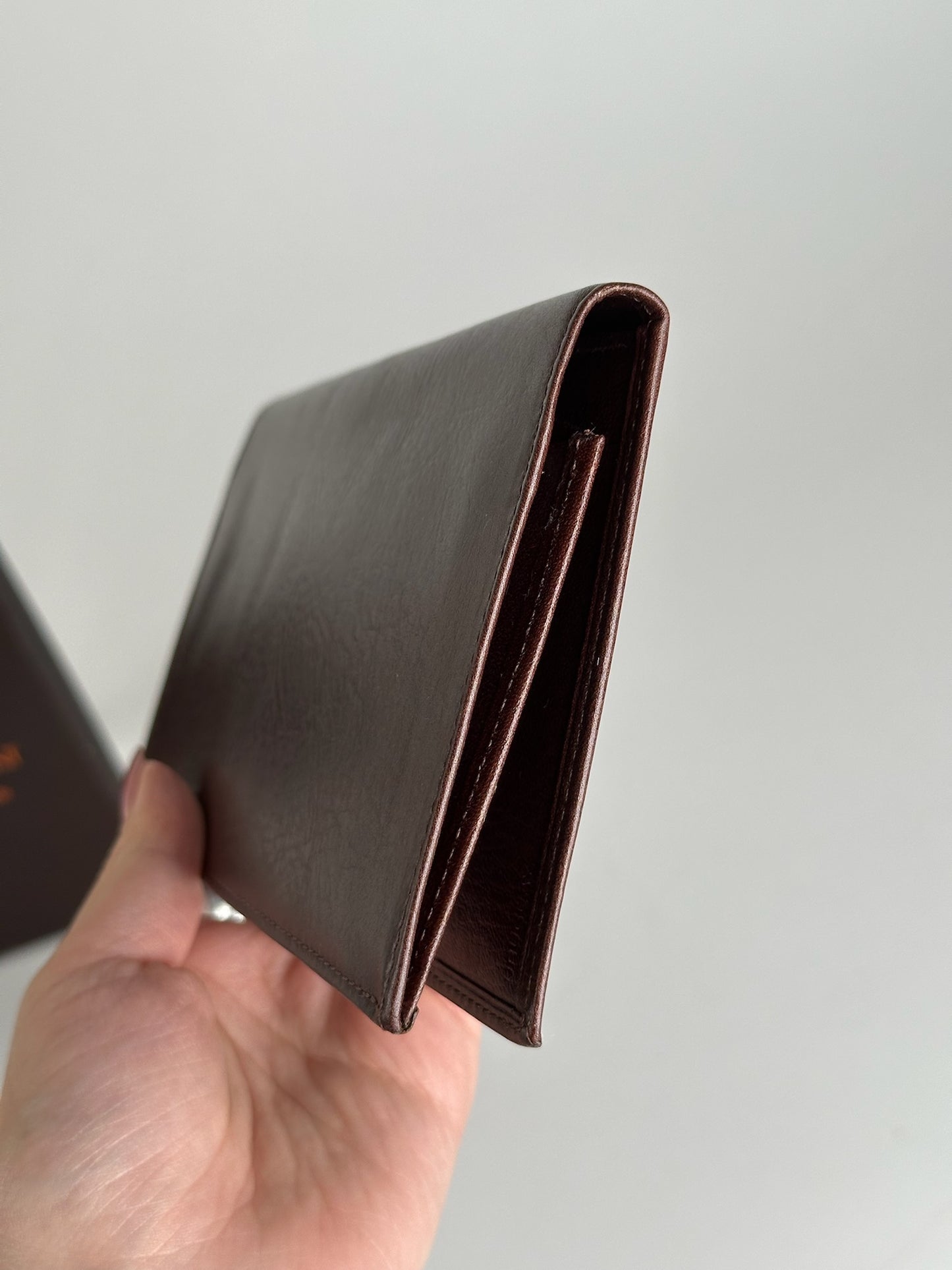 Vintage Yves Saint Laurent leather Card Holder / id Holder