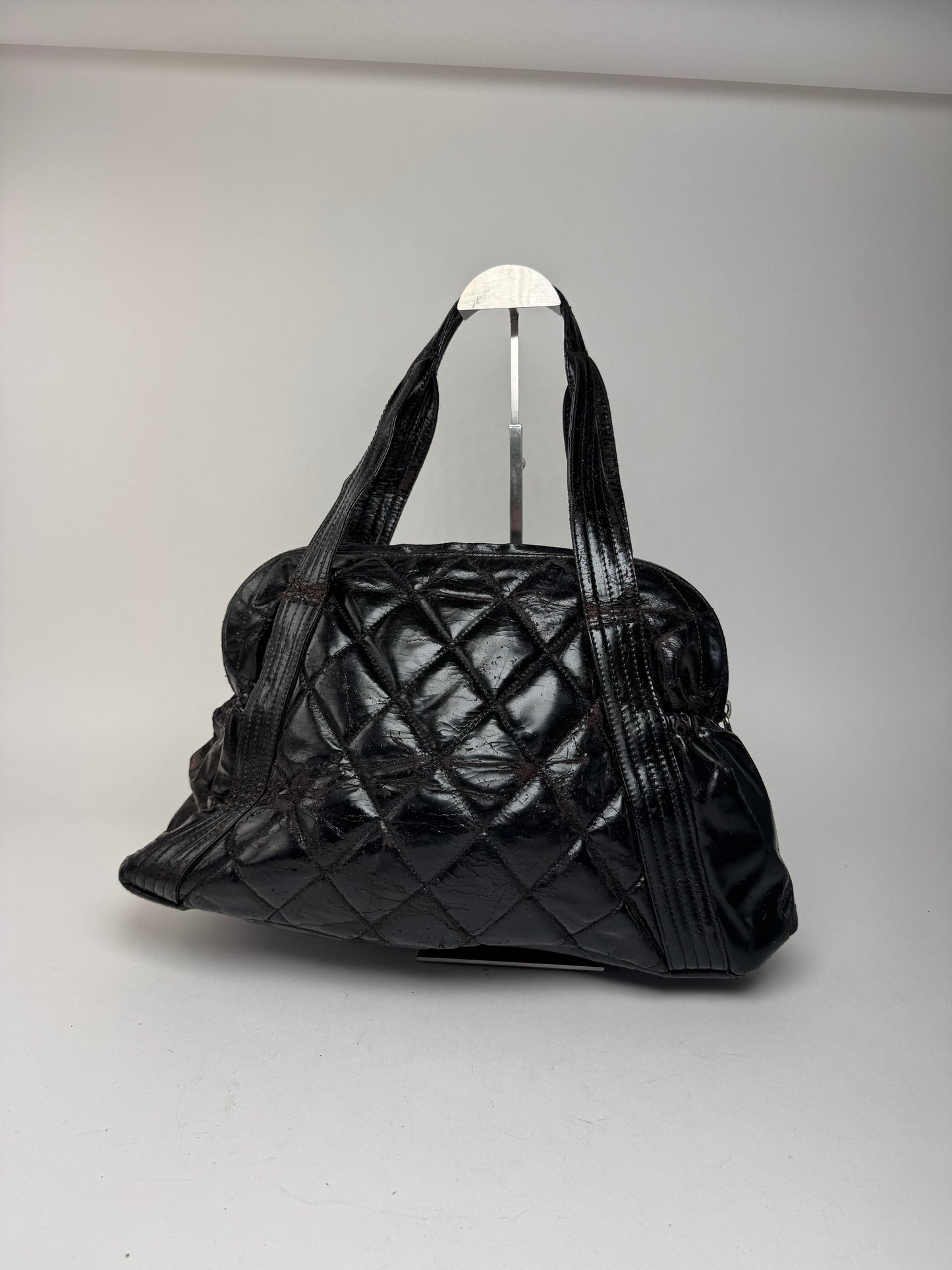 Vintage Chanel Patent Leather bag black