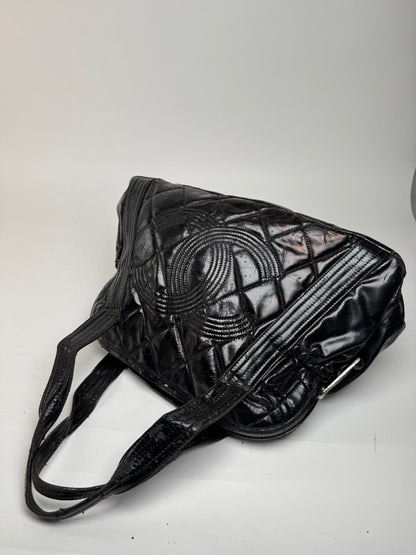 Vintage Chanel Patent Leather bag black