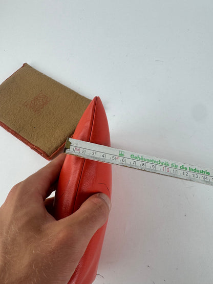 Vintage loewe Madrid Leather cosmetic Pouch red