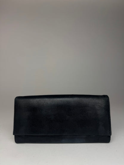 Vintage Miu Miu Leather Wallet Black