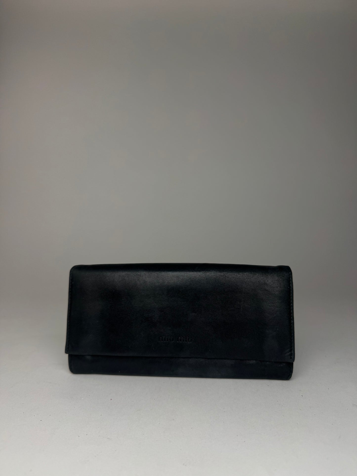 Vintage Miu Miu Leather Wallet Black