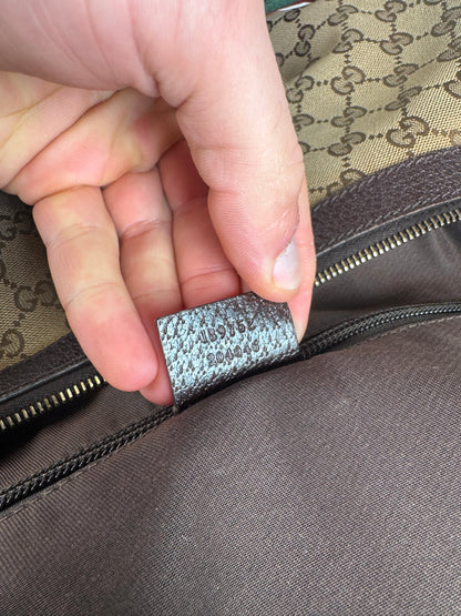 Vintage Gucci Monogram Croissant 2Way Bag beige Brown