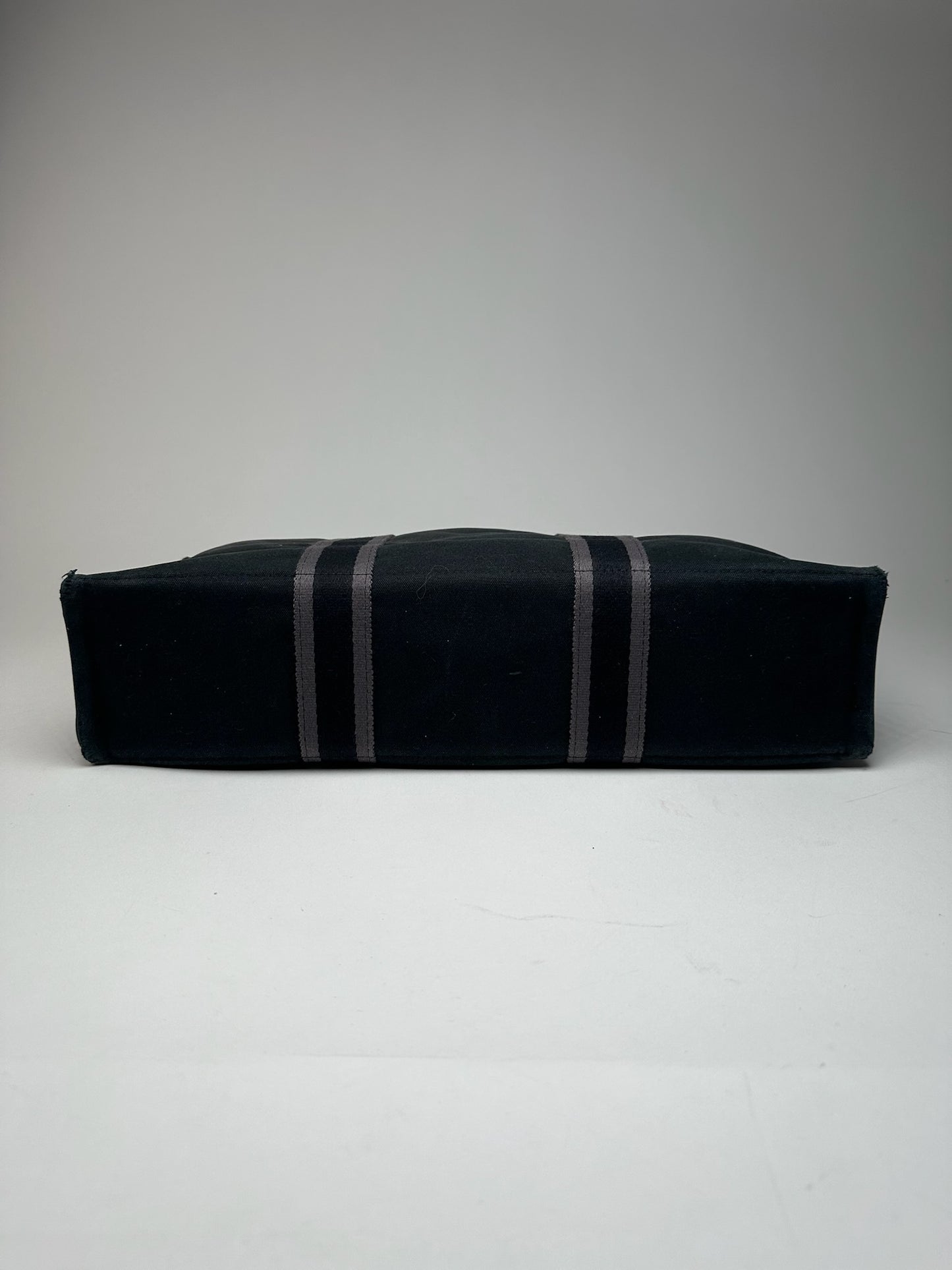 Vintage Hermes Canvas shopper black