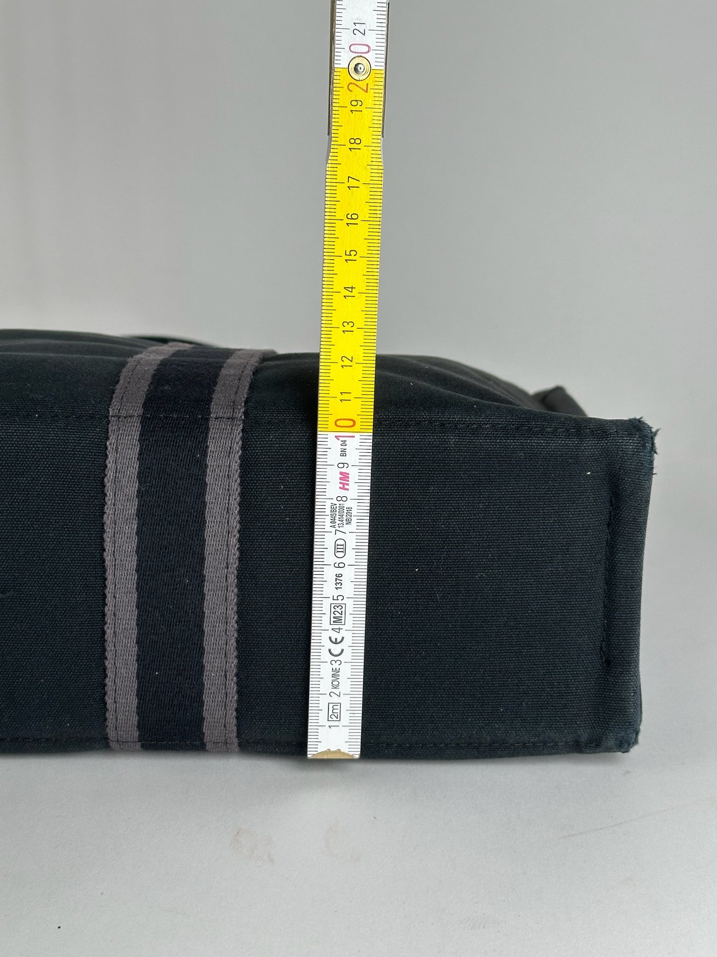 Vintage Hermes Canvas shopper black