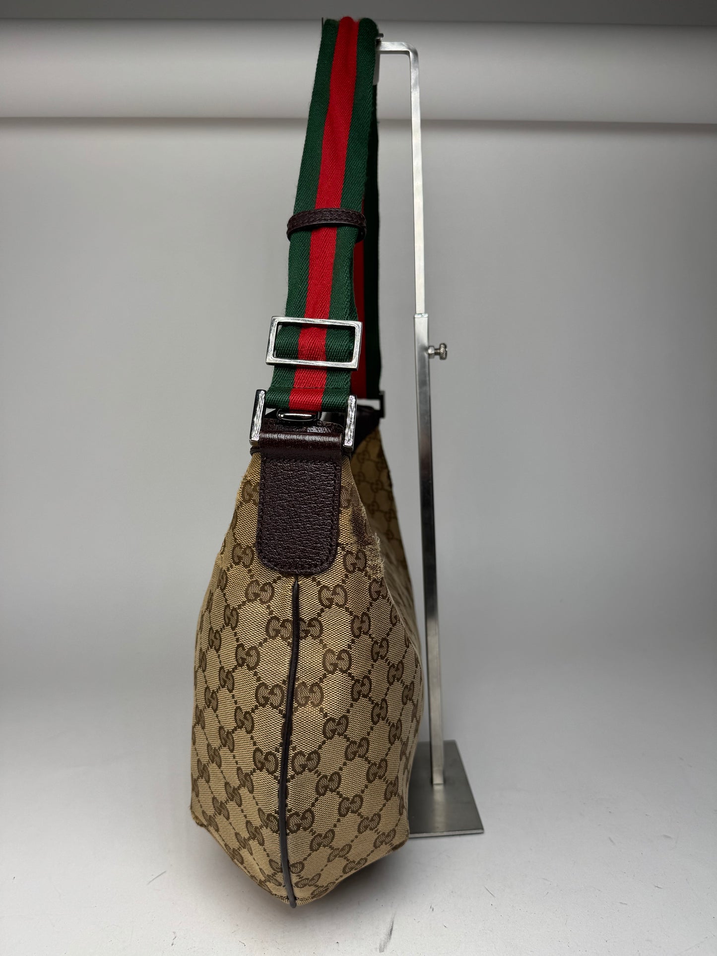 Vintage Gucci Monogram Croissant 2Way Bag beige Brown