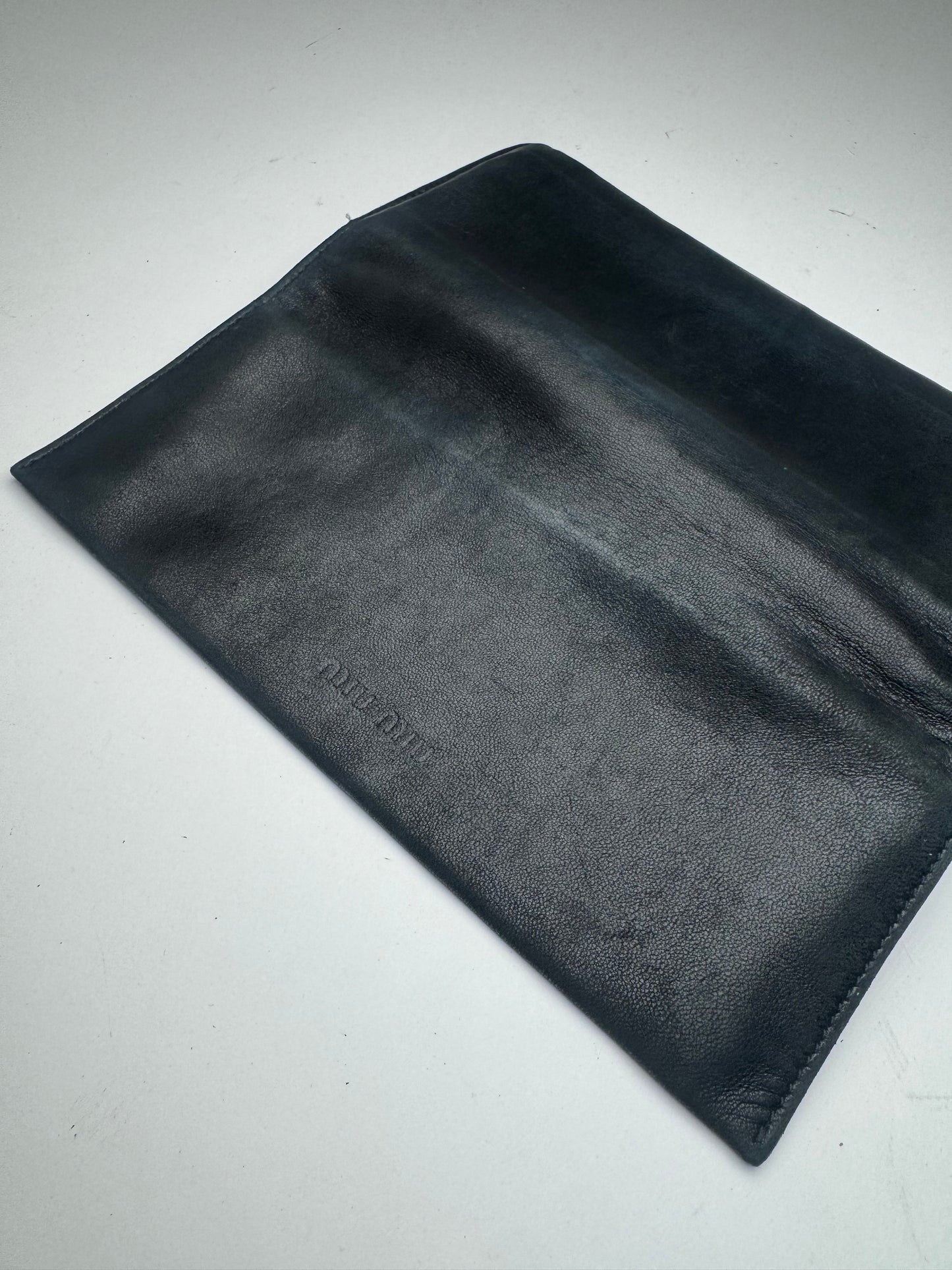 Vintage Miu Miu Leather Wallet Black