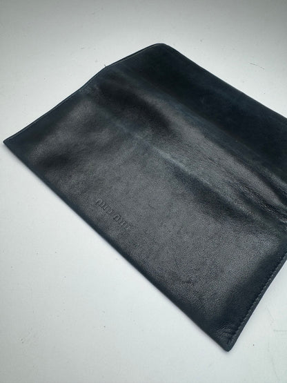 Vintage Miu Miu Leather Wallet Black