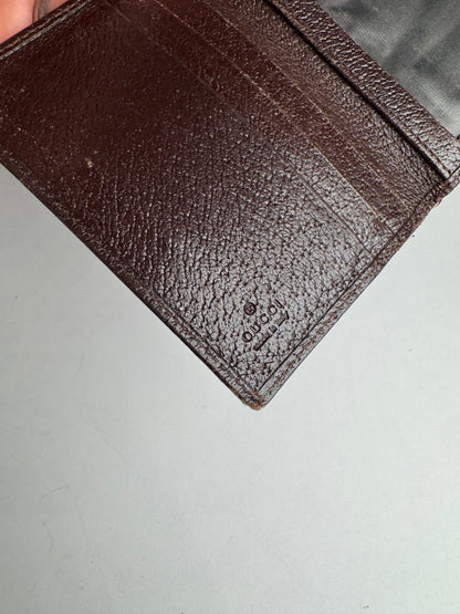 Vintage Gucci Monogram Card holder beige Brown