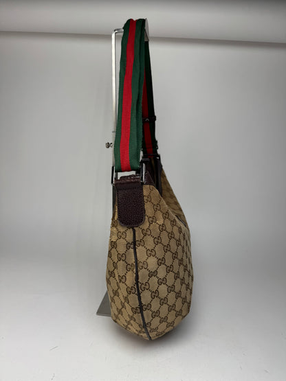Vintage Gucci Monogram Croissant 2Way Bag beige Brown