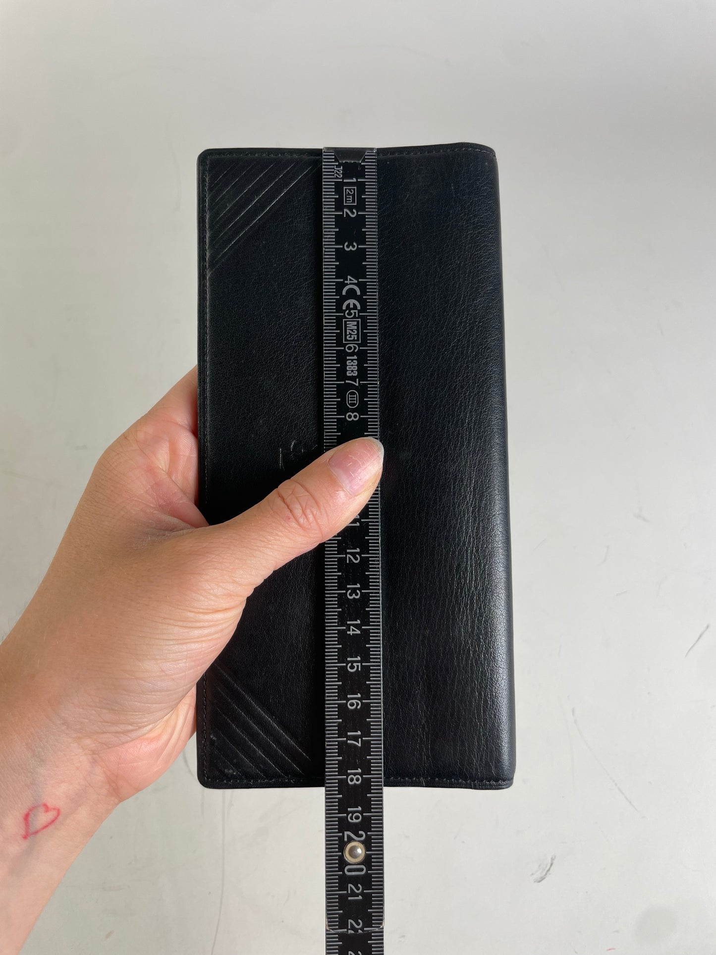 Vintage Yves Saint Laurent Leather Wallet Black Gold
