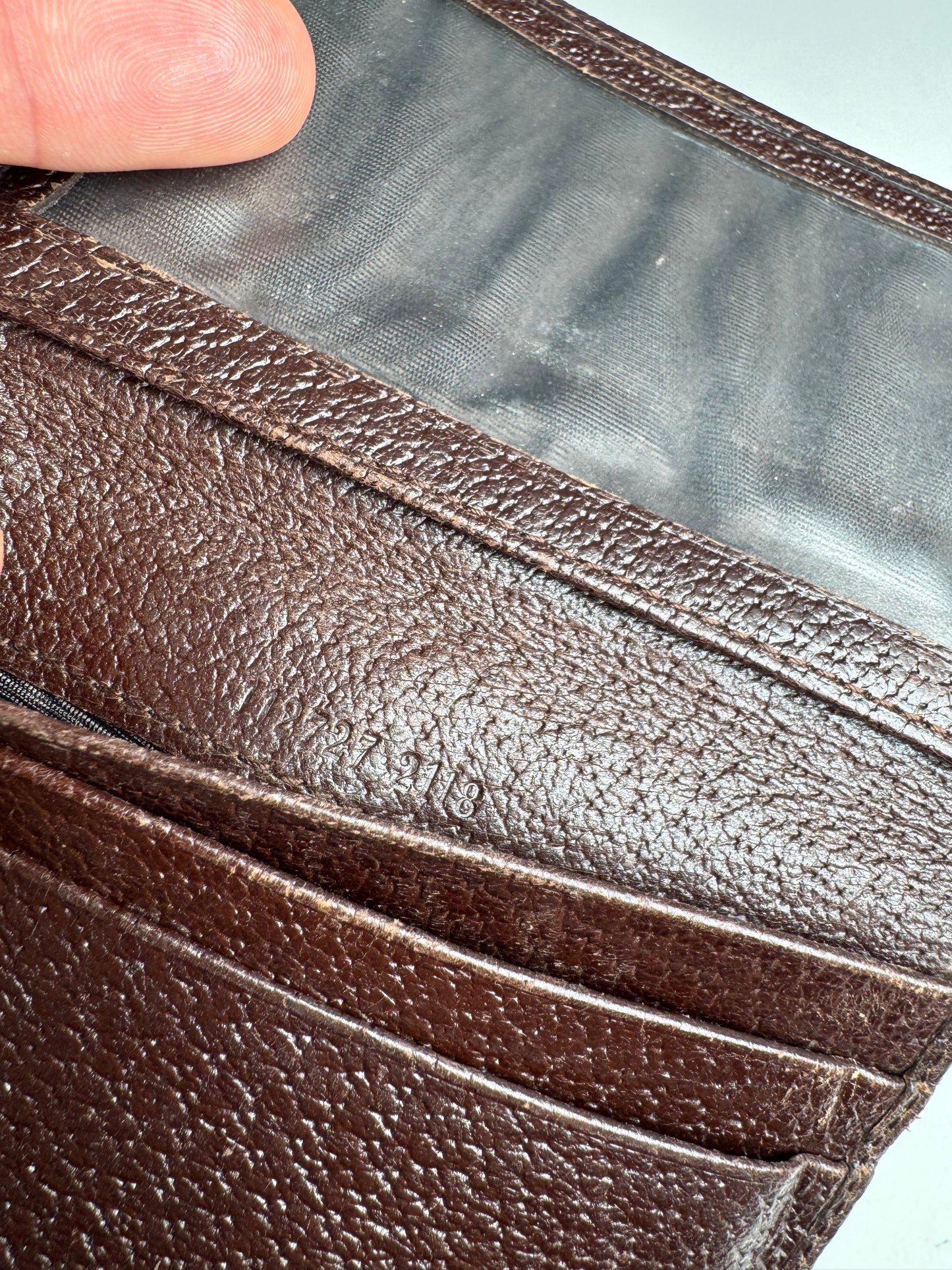 Vintage Gucci Monogram Card holder beige Brown