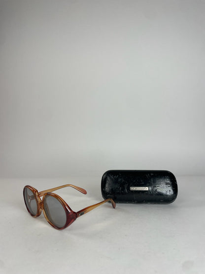 Vintage Dior Retro Sunglasses Orange Yellow