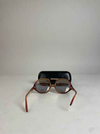 Vintage Dior Retro Sunglasses Orange Yellow