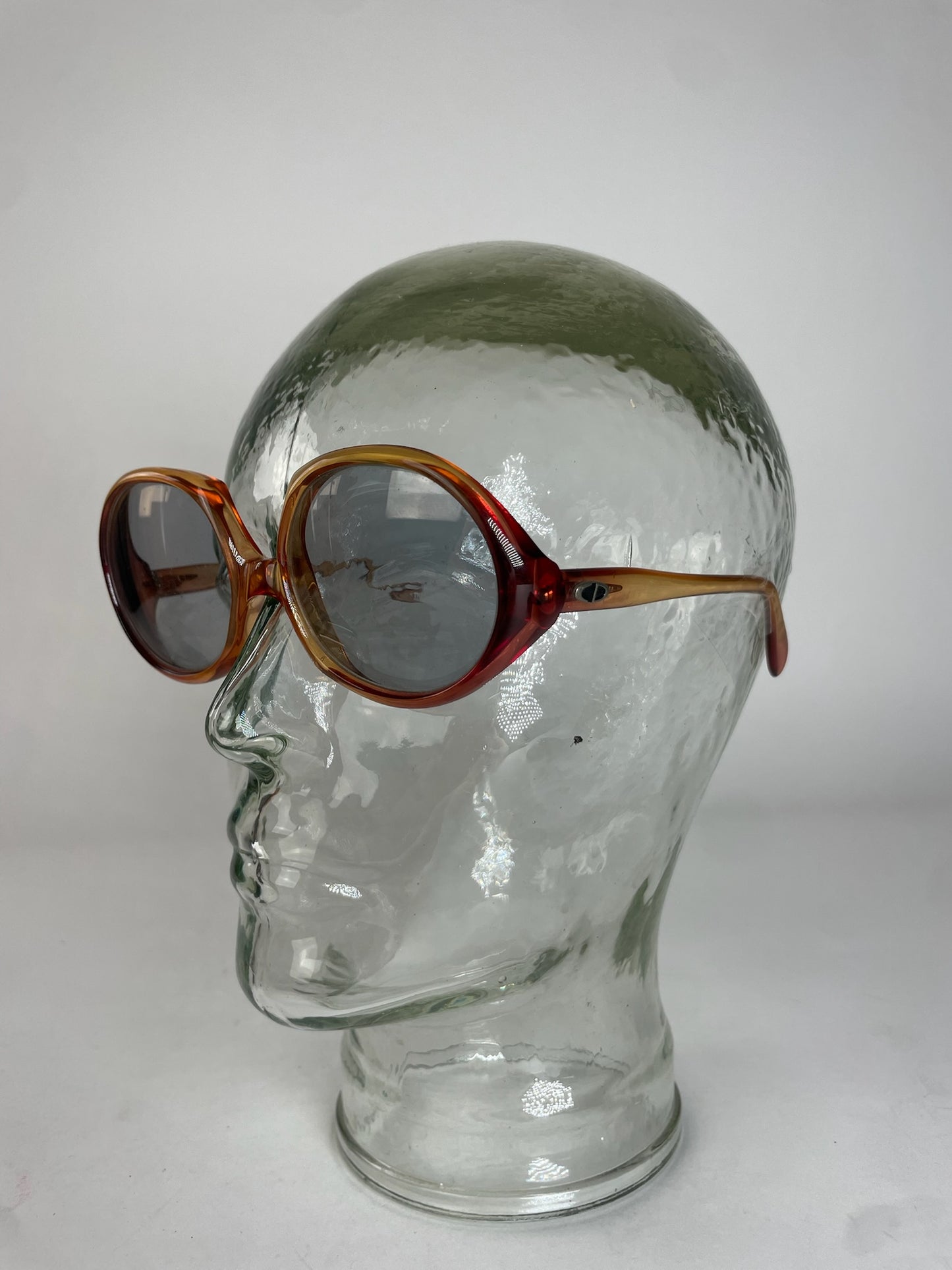 Vintage Dior Retro Sunglasses Orange Yellow