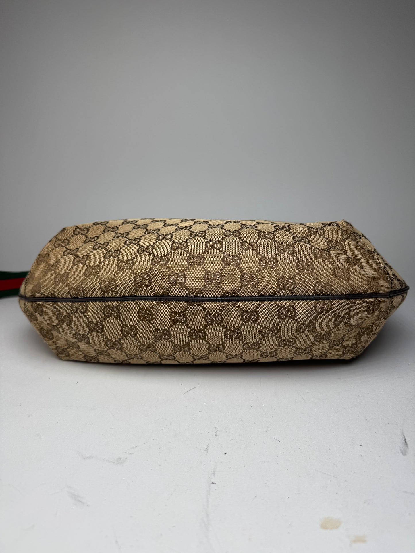 Vintage Gucci Monogram Croissant 2Way Bag beige Brown