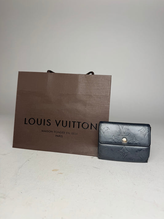 Vintage Louis Vuitton Vernis Leather Card Holder black