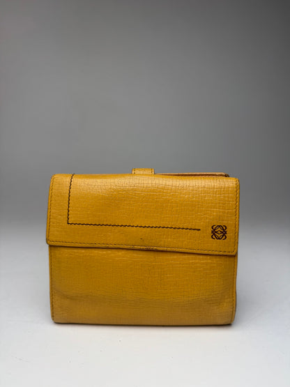 Vintage Loewe Leather wallet yellow