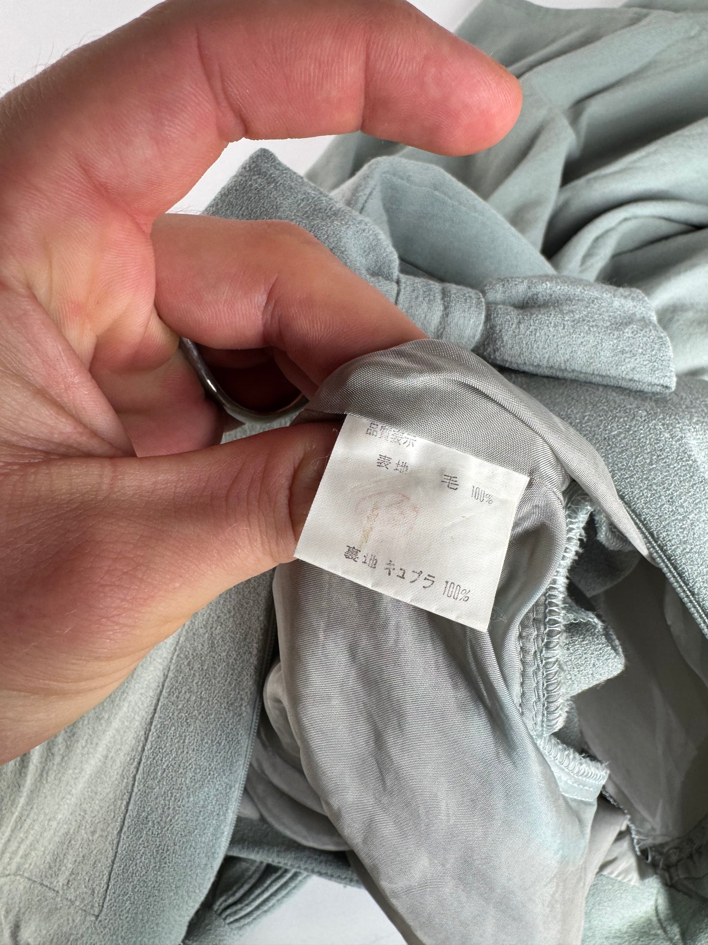 Vintage Balenciaga Silk Dress Turquoise L