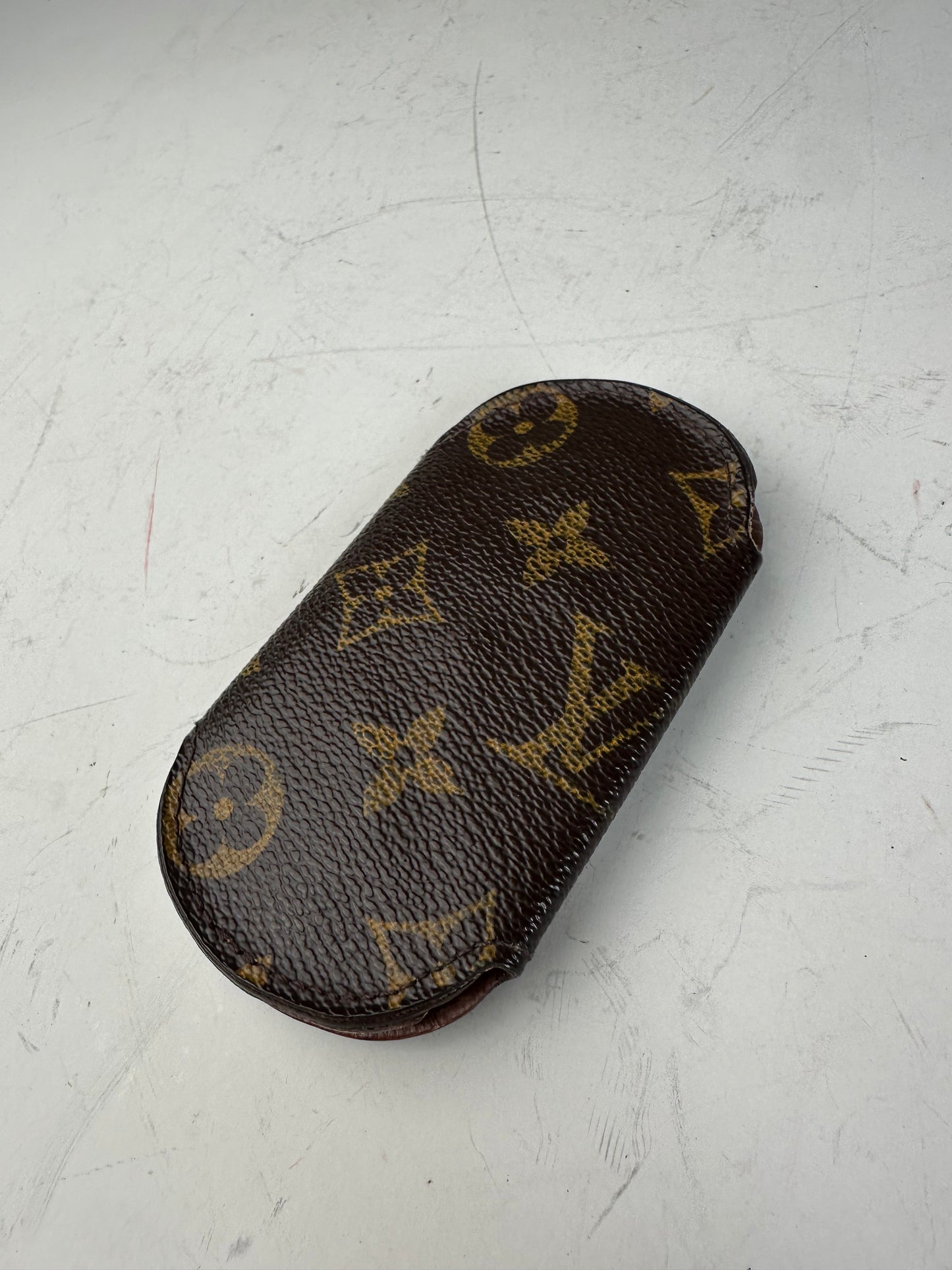 Vintage Louis Vuitton Monogram Canvas Key Holder Brown Gold