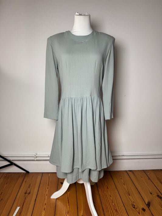 Robe en soie vintage Balenciaga Turquoise L