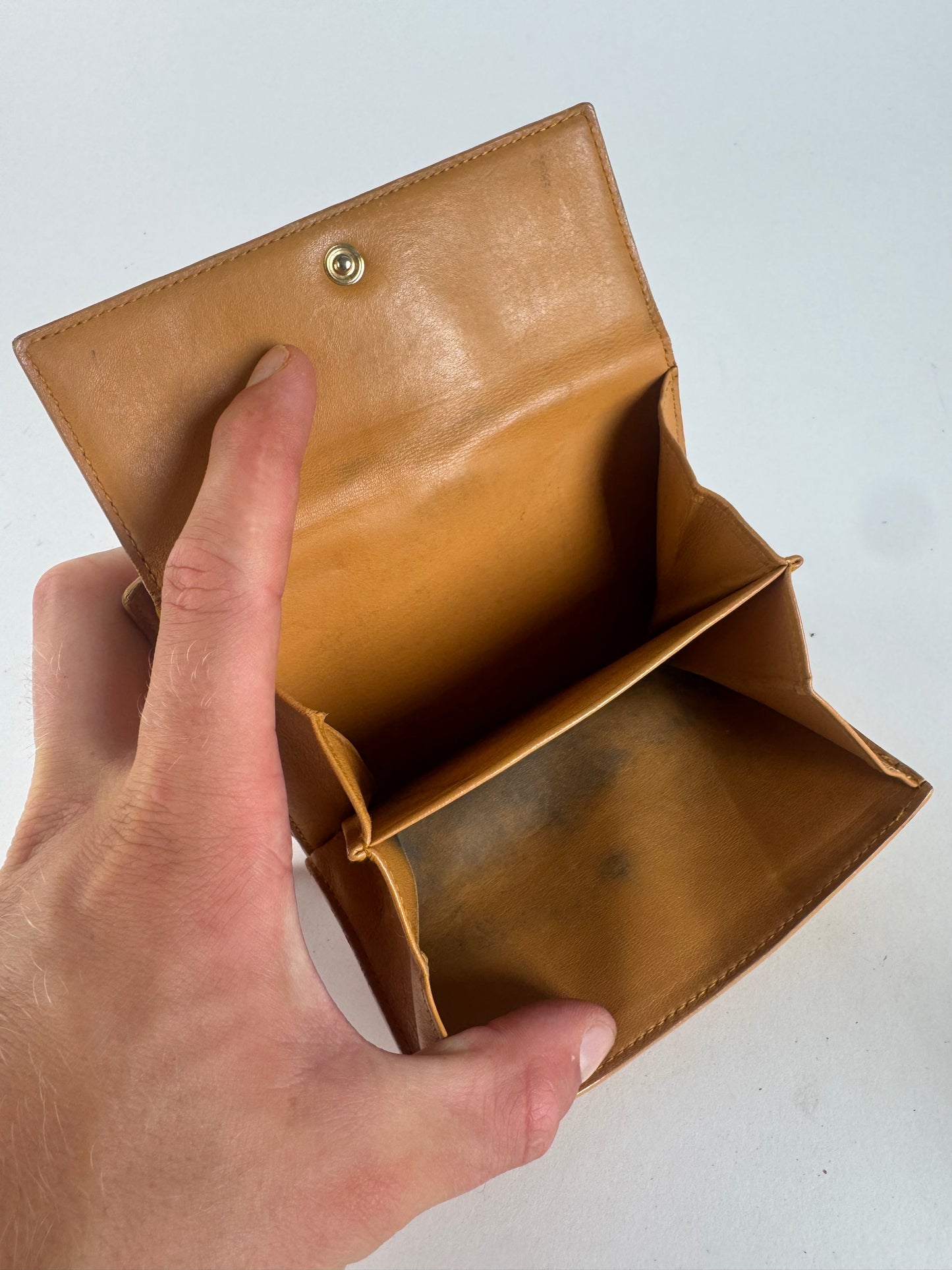 Vintage Loewe Leather wallet yellow