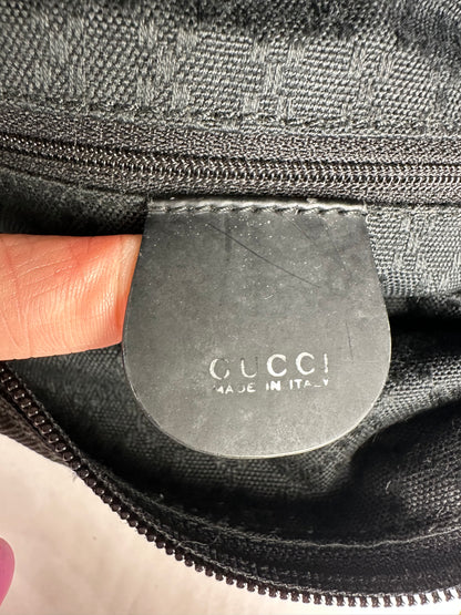 Vintage Gucci Bamboo Handbag Black