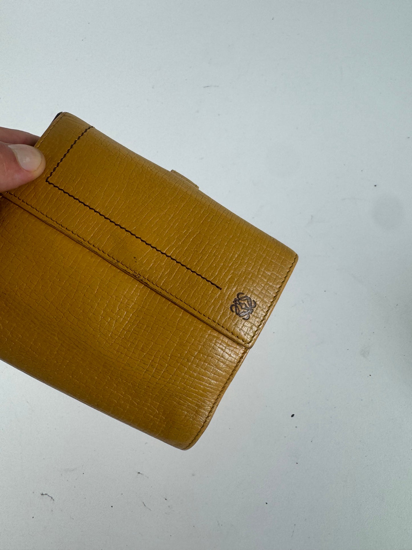 Vintage Loewe Leather wallet yellow