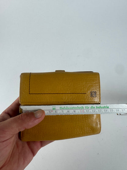 Vintage Loewe Leather wallet yellow