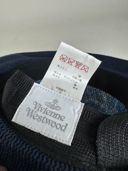 Vintage Vivienne Westwood Structured Hat Light Blue Navy