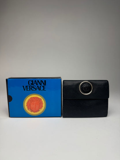 Vintage Gianni Versace Leather Wallet black