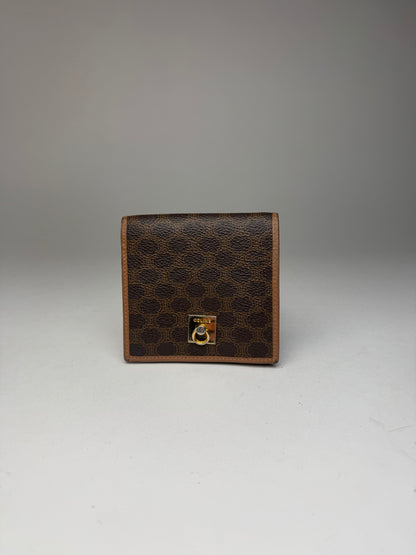 Vintage Celine Paris Leather Wallet Brown