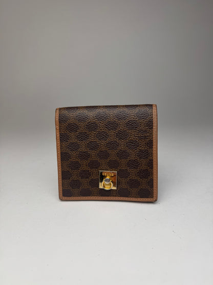 Vintage Celine Paris Leather Wallet Brown