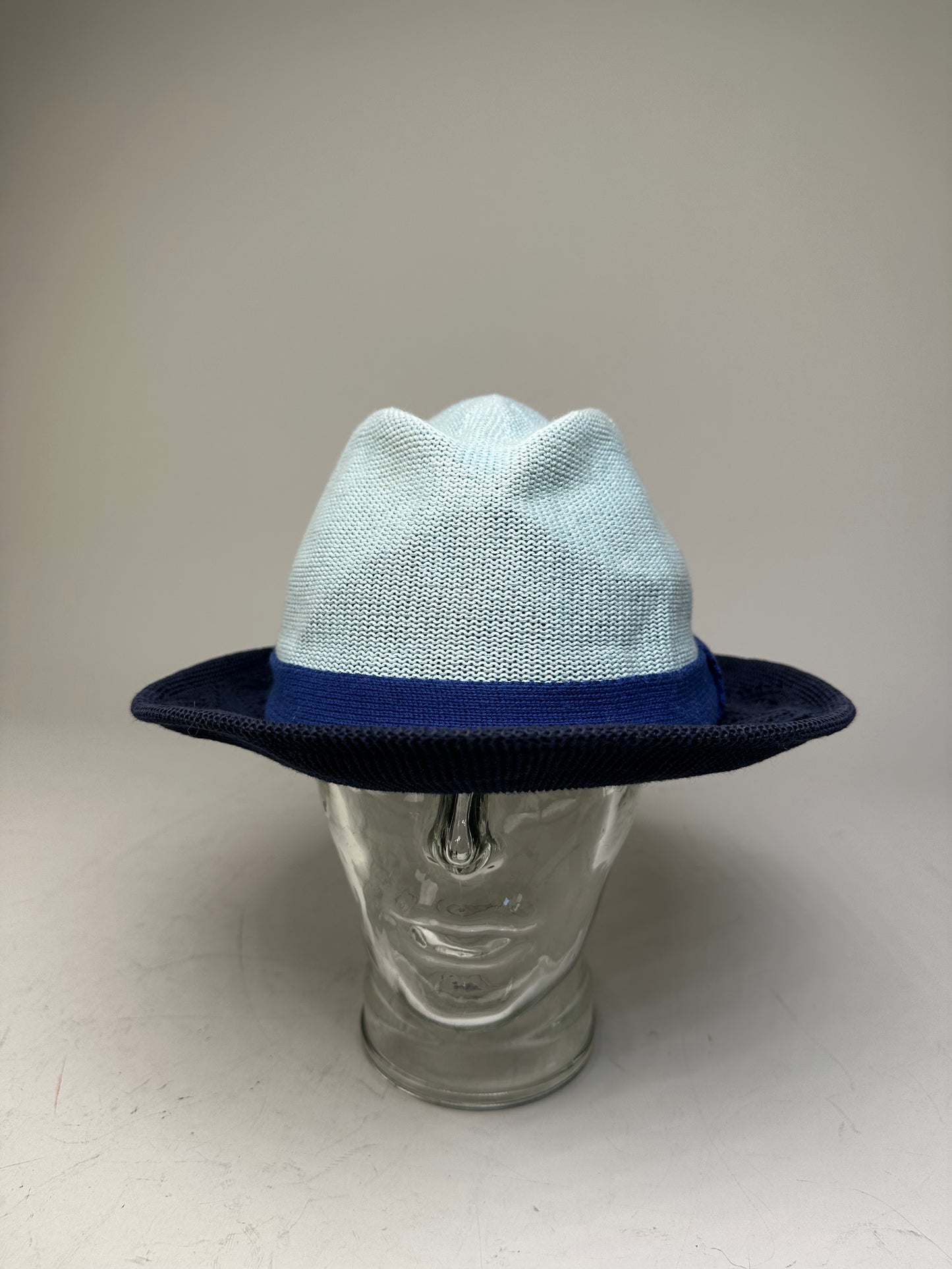 Vintage Vivienne Westwood Structured Hat Light Blue Navy